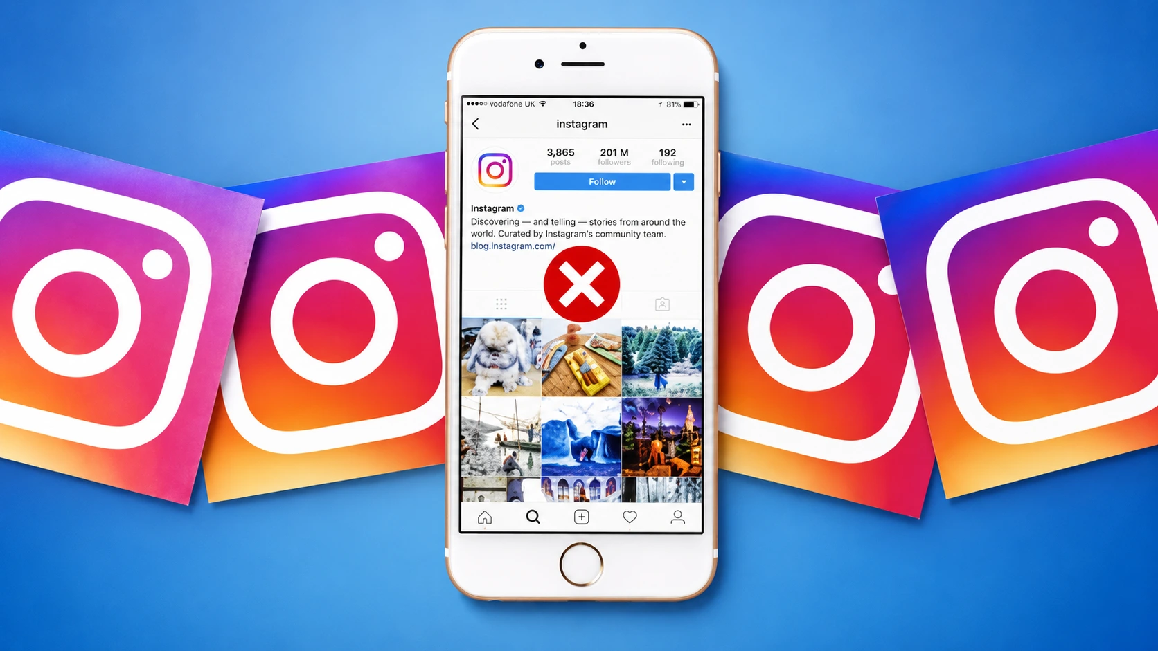 Instagram bị đình chỉ 